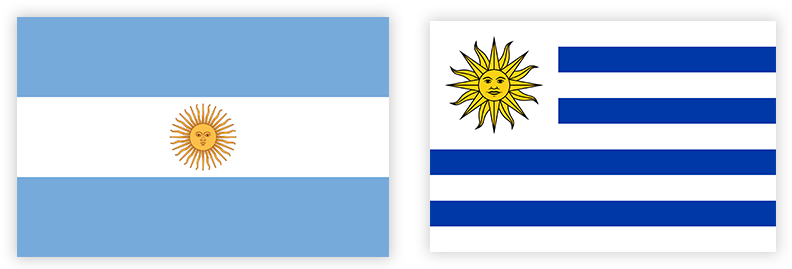 We Make The Following - Bandera De Argentina Y Uruguay (800x269)