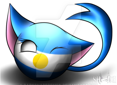 Argentina Nekoball By Darkshadedemon - Argentina Nekoball By Darkshadedemon (400x300)