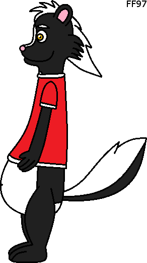 Samson The Skunk By Fluffyferret97 - Cartoon (292x521)