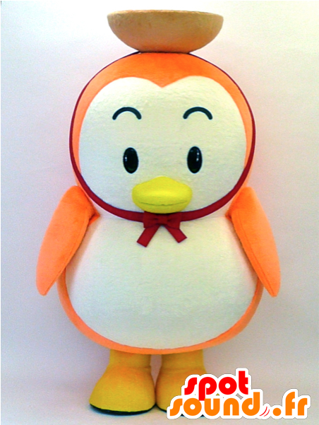 Orange And White Penguin Mascot - Hapisu New Spotsound Masot Yuru-chara Sun (600x600)