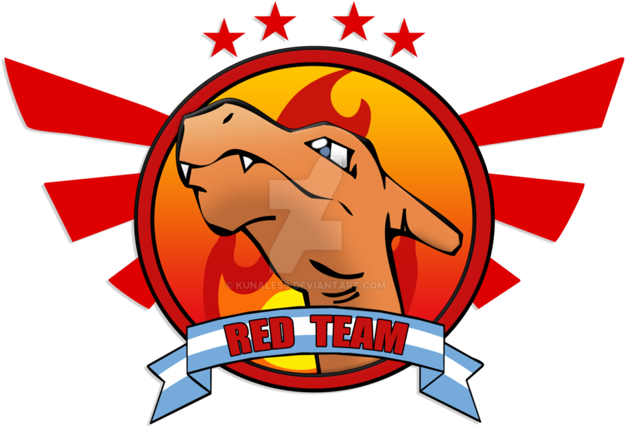 Red Team Pokemon Go Argentina By Kunaless - Charlizard Logo Png (1095x730)