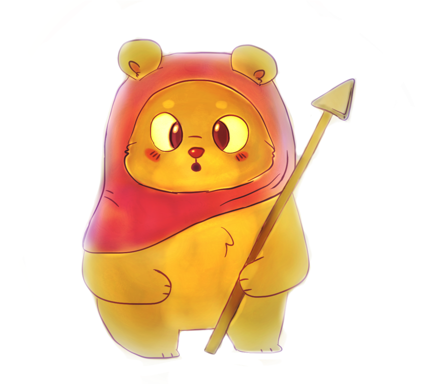 Ewok By Enchantzii - Digital Art (1024x768)