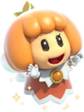 Orange Sprixie Princess - Super Mario 3d World Princess (420x420)