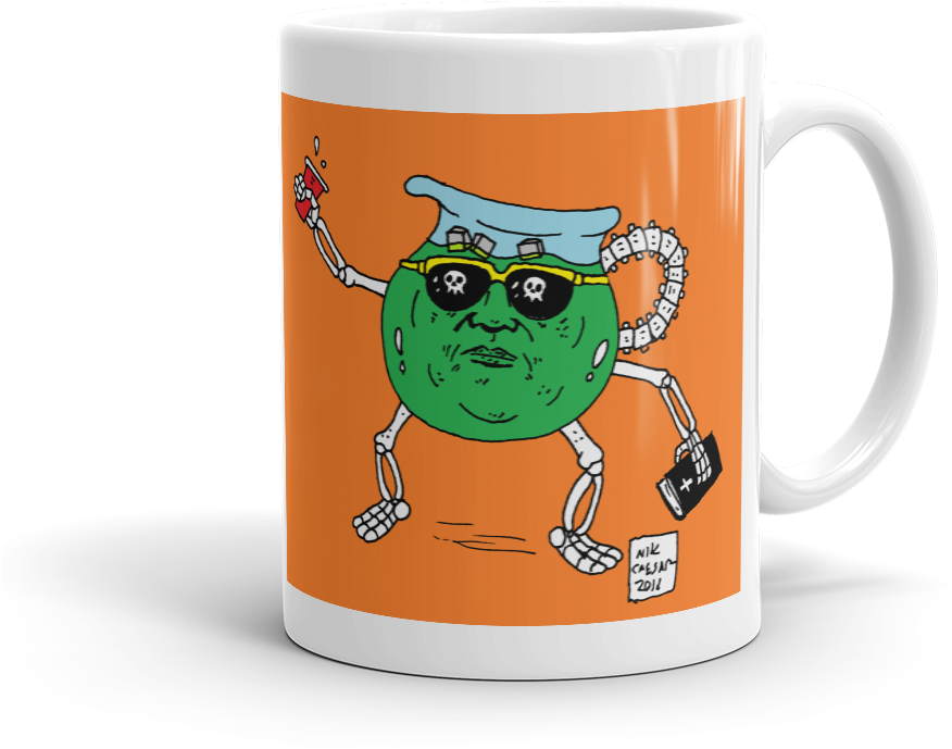 Coffee Cup Of The Day- Jim Jones Kool Aid Man / Drink - Cartoon (1000x1000)