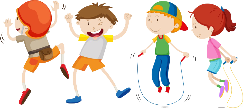 Royalty-free Stock Photography Clip Art - Kids Playing Jump Rope Free Clipart (1024x454)
