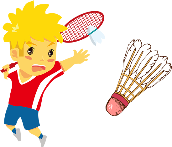 Badminton Cartoon Clip Art - Badminton Cartoon (628x559)