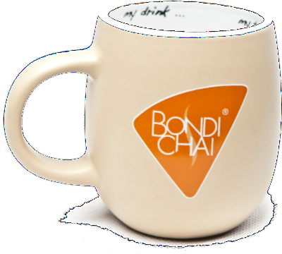 Our Unique Ceramic 'hug Mug' With Eggshell Outer Glaze - Bondi Chai (400x360)