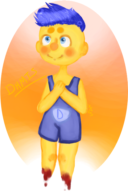 [dhmis] Yellow Guy By Xxcupcake-sama - Cartoon (555x777)