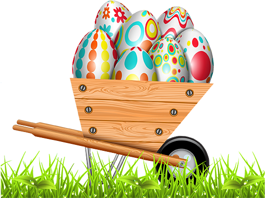 Easter Wheelbarrows - Grass (533x450)