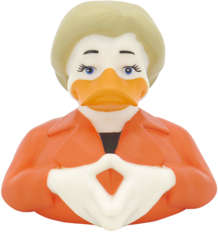 Angie Merkel Duck - Lilalu Angie Merkel Ente - Design By Interduck (1117x1117)