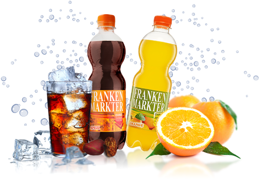 Frankenmarkter Limonaden In Den Sorten Spezi Und Orange - Spezi (603x440)
