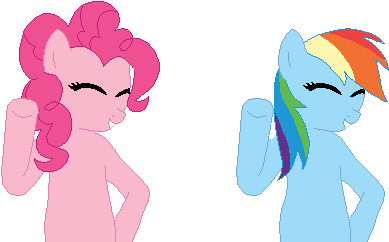 Pony Pinkie Pie Rainbow Dash Rarity Derpy Hooves Applejack - My Little Pony Dancing Gif (510x300)