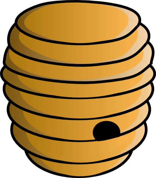 Beehive Clip Art At Clker Com Vector Clip Art Online - Beehive Clip Art At Clker Com Vector Clip Art Online (522x595)