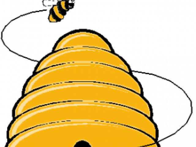Free Beehive Clipart - Cartoon Bee Hive Png (640x480)