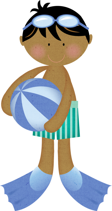 B *✿* Swim Team - Clip Art (424x800)