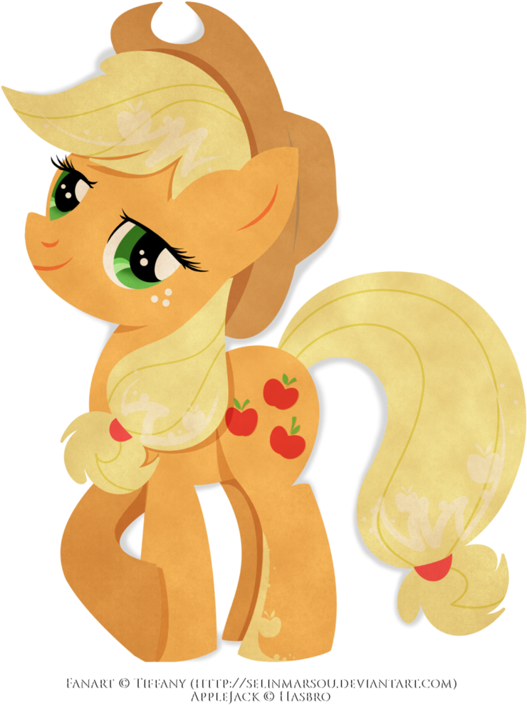 Applejack By Selinmarsou - Little Pony Friendship Is Magic (760x1050)