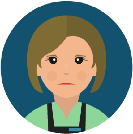 Job Title - Waitress - " - Cartoon (469x458)