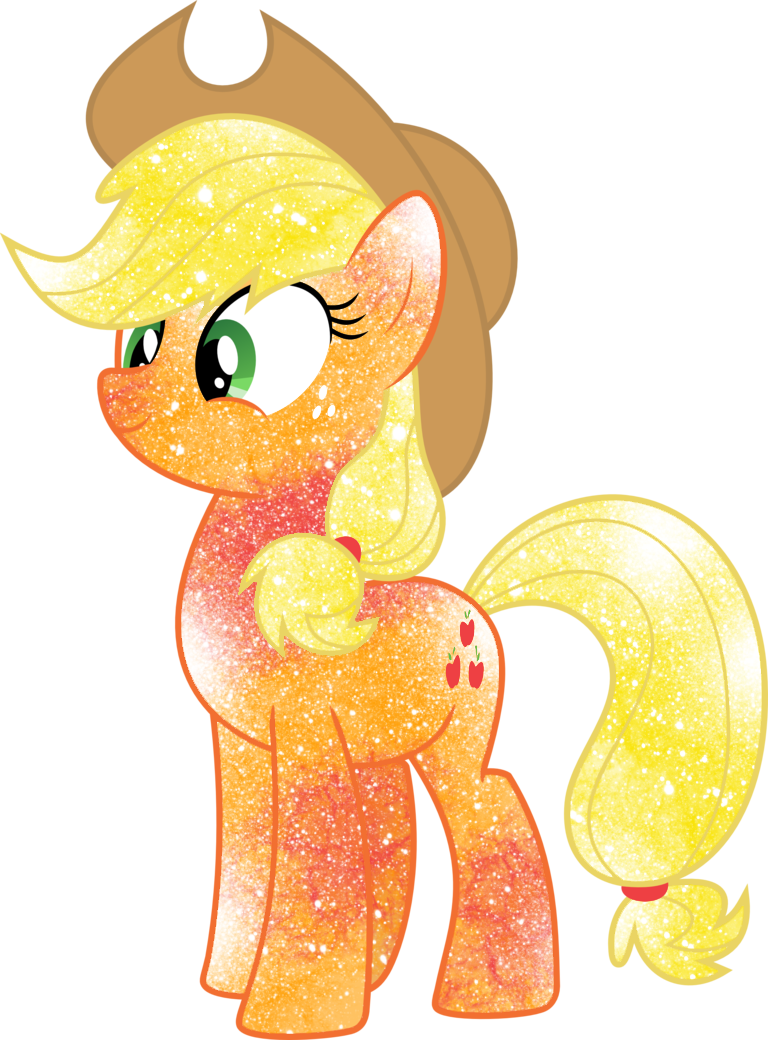 Galaxy Applejack By Digiteku - Galaxy Applejack (768x1040)