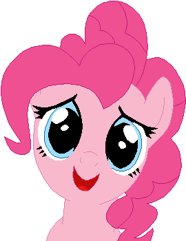 Pinkie Pie Licks Your Monitor By Tomdantherock - My Little Pony Licking Gif (350x375)