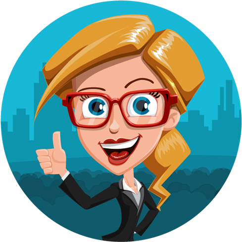Colonicswirrallogo - Office Woman Cartoon Png (512x512)