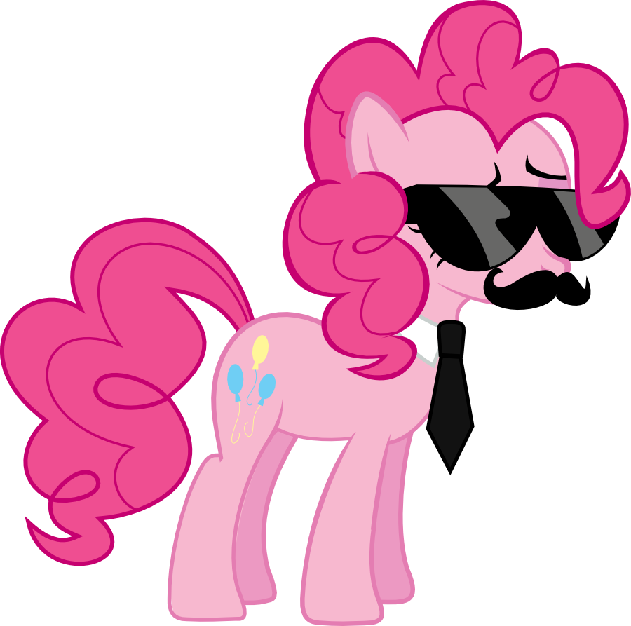 My Little Pony Nice Pinkie Pie - Pinkie Pie With A Mustache (900x893)
