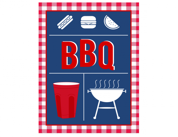 Free Solo Cup Inspired Bbq Party Printable Decorations - Free Solo Cup Inspired Bbq Party Printable Decorations (580x448)