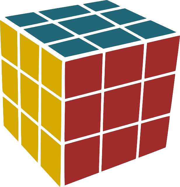 Toy Rubik's Cube, Cube, Game, Puzzle, Toy - Rubik's Cube Vector Png (617x640)