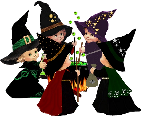 Codes For Insertion - Cute Halloween Witch Cartoon (600x600)