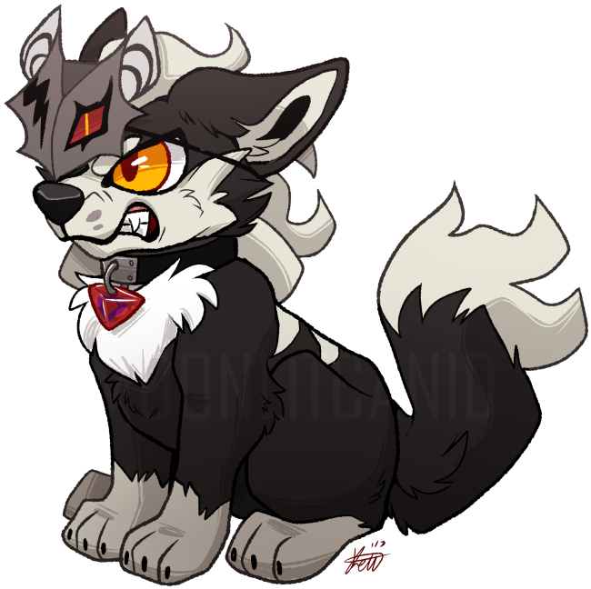 Weird Angry Dog - Infinite The Jackal Tickles (700x694)