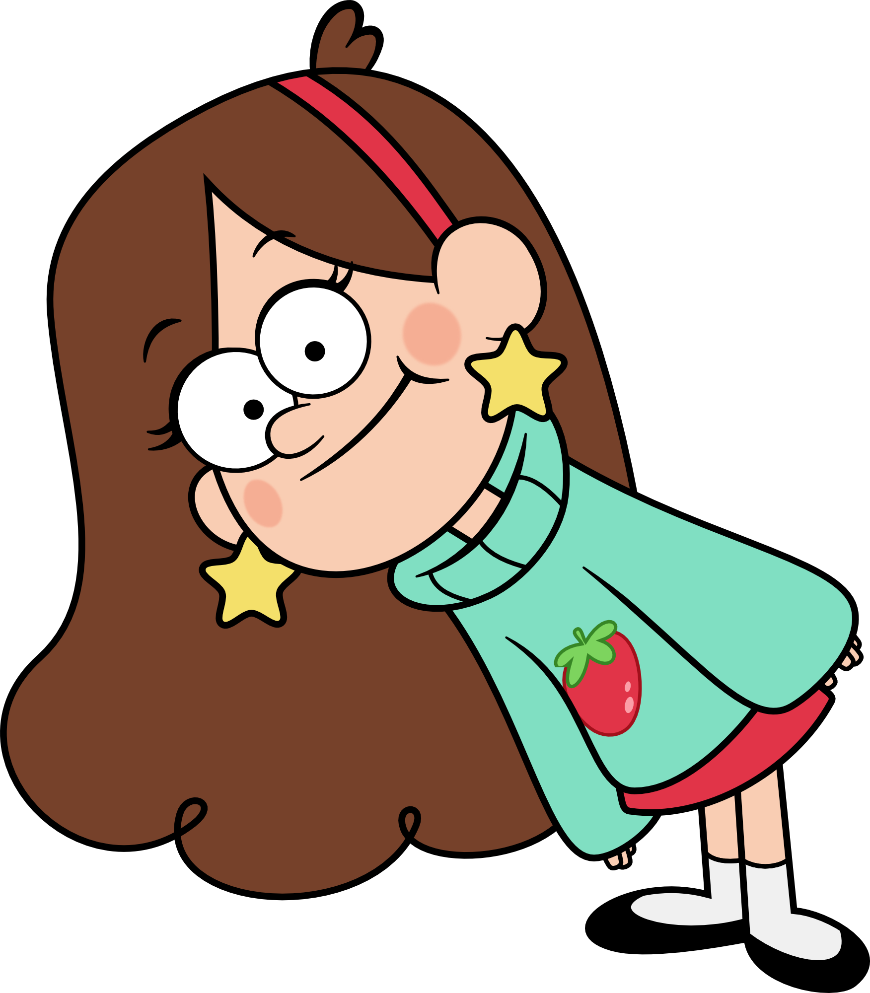 Characters That Would Take Up Nudism - Mabel Pines Png (1752x2000)