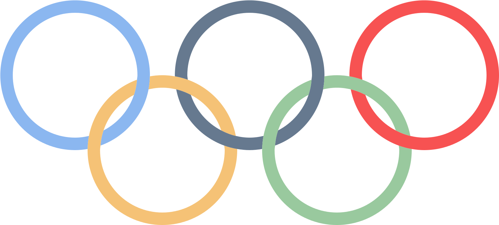Olympic Rings Clip Art - South African Sports Confederation And Olympic Committee (1601x721)