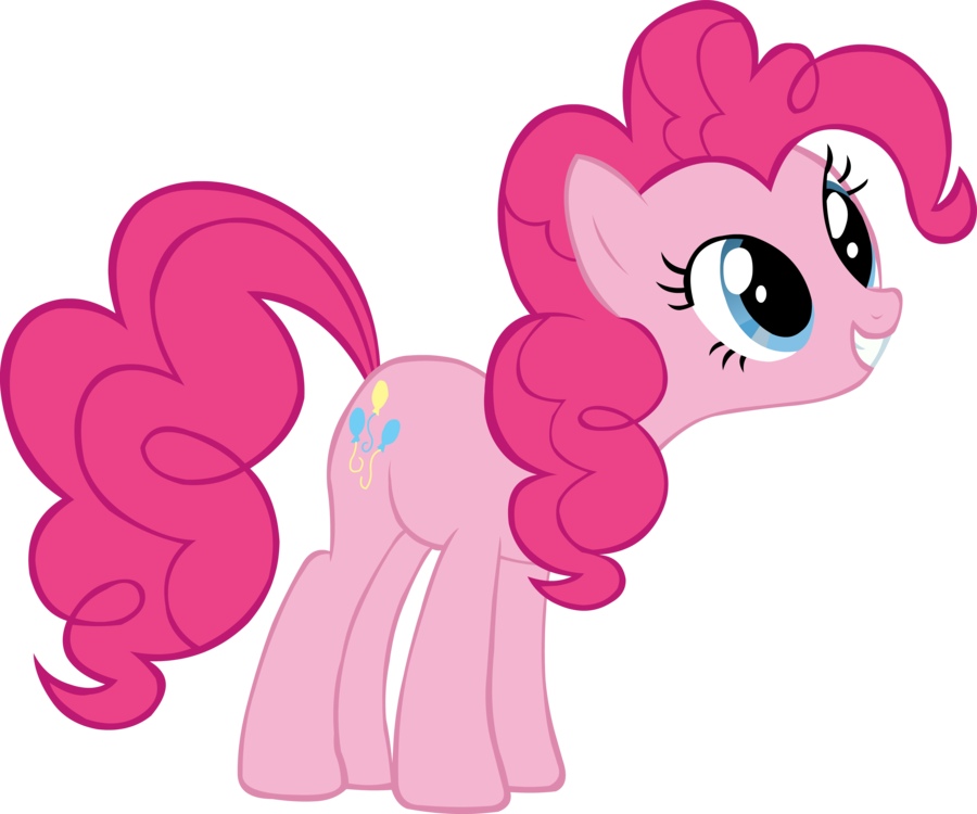 Pinkie Pie Smile Vecto - My Little Pony Pink (900x750)
