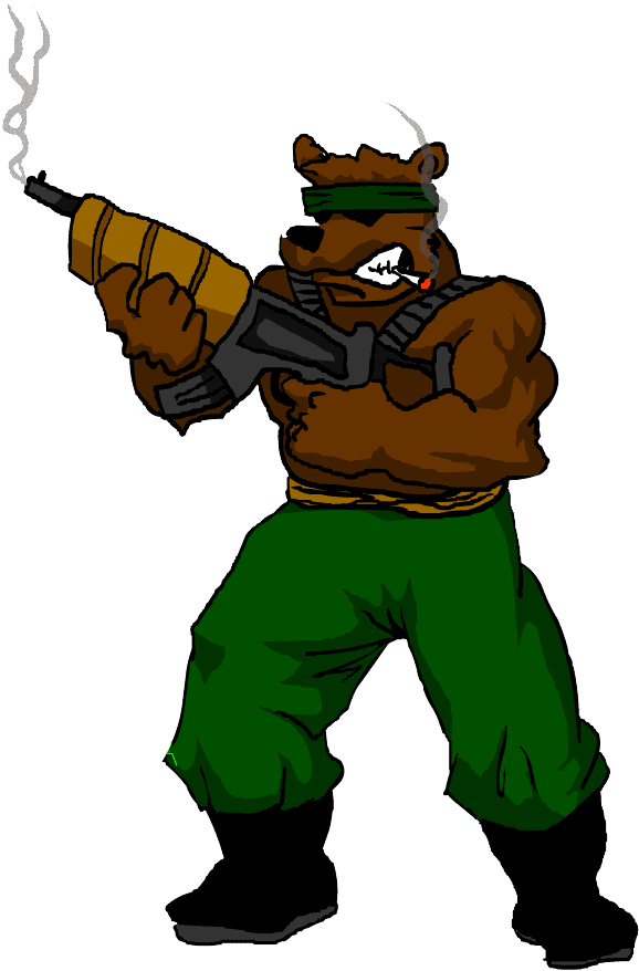 Bear Arms By Kauthelion - Cartoon (578x878)