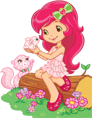 Monster Waves Clipart Strawberry - Gambar Strawberry Shortcake Cartoon (400x400)