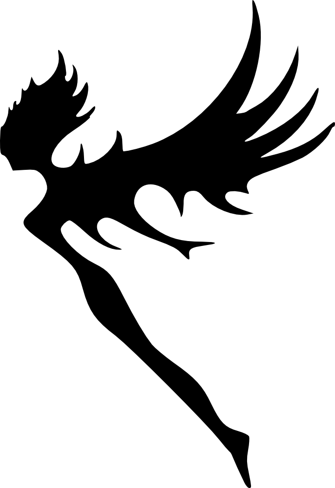 [ Img] - Black Clipart Fairy (686x1000)