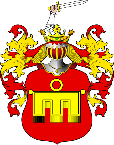 Dostoyevsky/dostojewski Coat Of Arms, A Variant Of - Kunce Family Coat Of Arms (400x510)