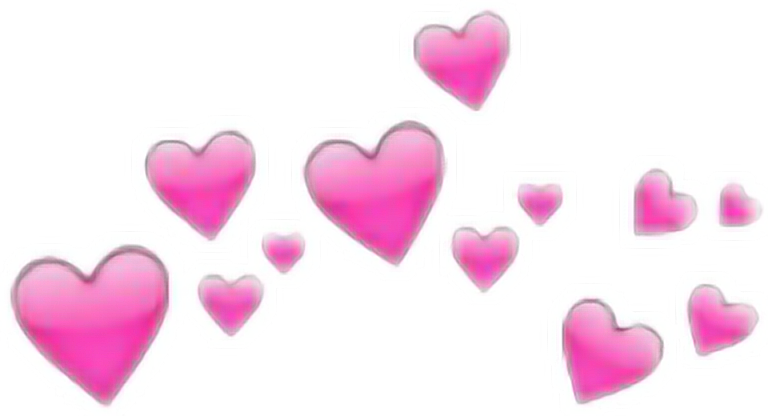 Headband Hearts Tumblr Emoji Iphone Heart - Corona De Emoji Png (768x416)