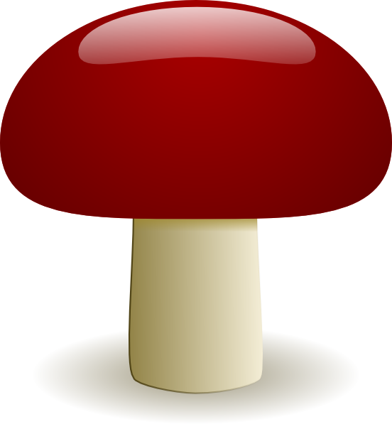Mushroom Clip Art At Clker - Ngentot Dengan Peri Gaib (552x597)