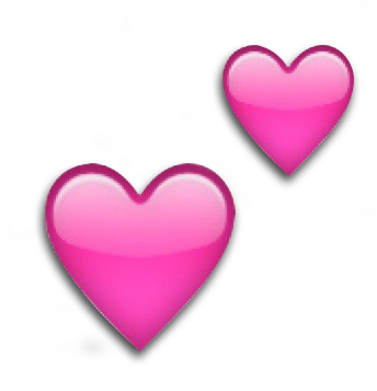 The Gallery For > Double Heart Emoji - 2 Pink Hearts Emoji (500x482)