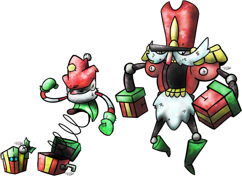 Holiday Present Fakemon By T-reqs - Fakemon Christmas (1024x745)