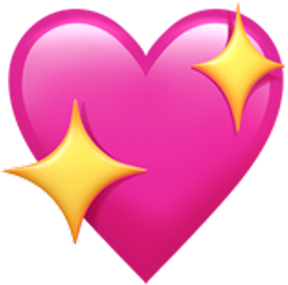 Growing Heart - Heart With Sparkles Emoji (1003x993)