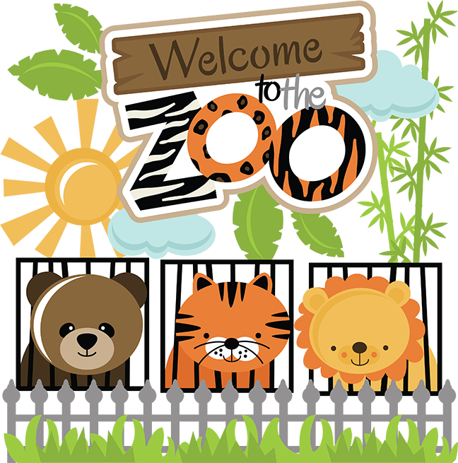 Zoo Clipart Lion Tiger - Welcome To The Zoo (648x655)