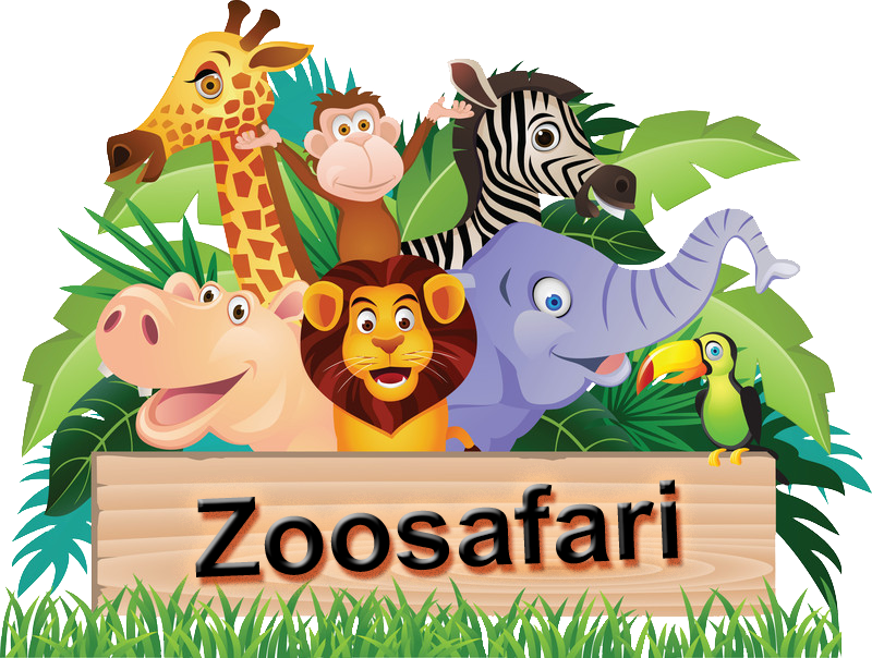 Safari Clip Art - Swayam Kids N More Digital Print Mercerised Cotton (800x604)