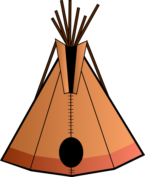 Teepee Clip Art - Teepee Clipart (486x593)