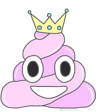 Poop Queen Uploaded By Vic On We Heart It - King Poop Emoji (433x419)