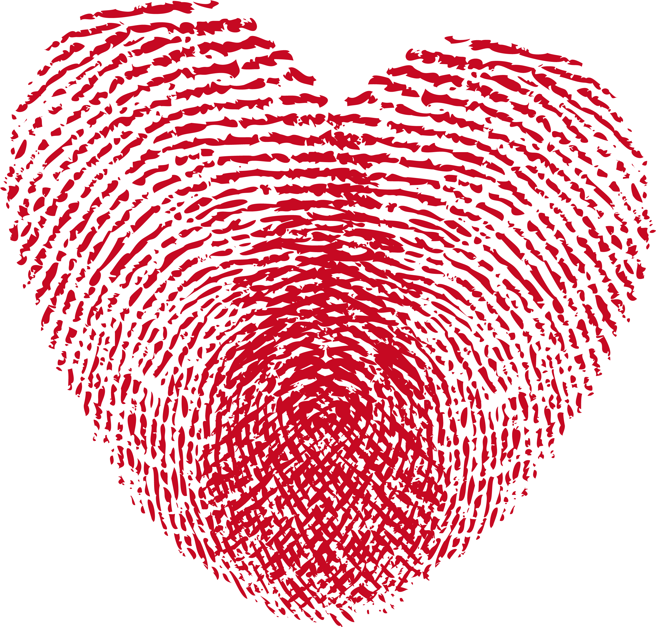Heart Print Png Clipart - Fingerprint Heart (2745x2659)
