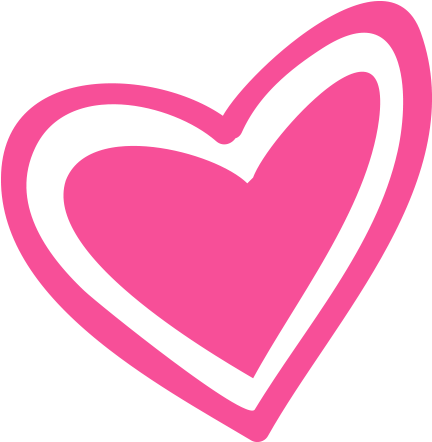 Pink Heart Icon Png (500x500)