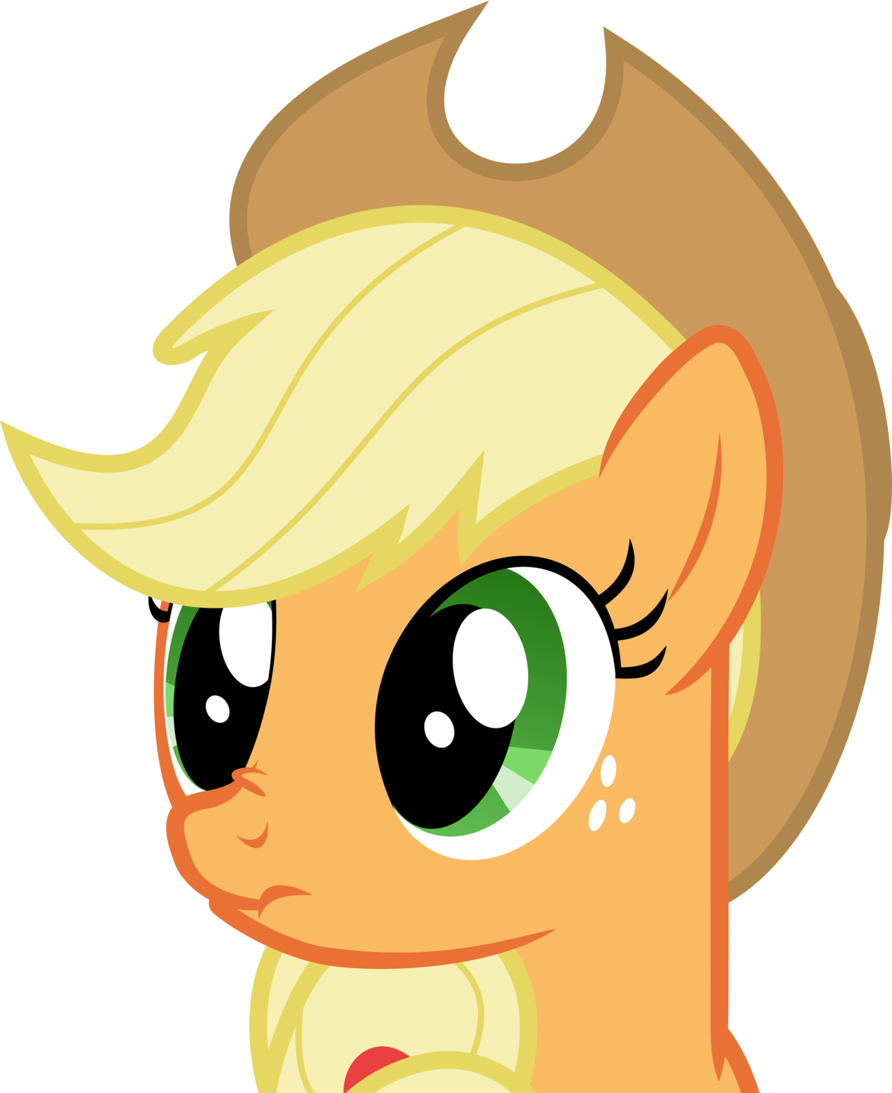 Applejack Angry Vector Applejack Angry Face Applejack - Mlp Applejack Gif (1280x1568)