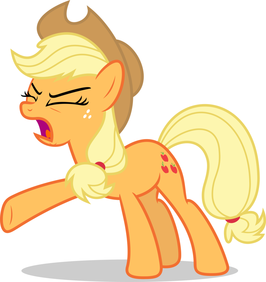 Mlp Fim Applejack This Is Hopeless Vector By Luckreza8 - My Little Pony La Magia (867x921)