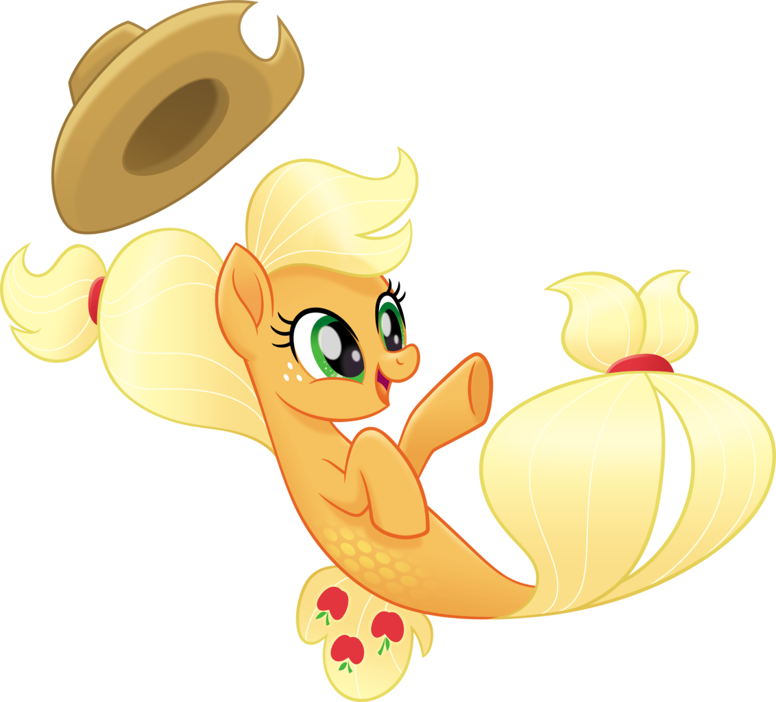 Absurd Res, Applejack, My Little Pony - My Little Pony The Movie Sea Ponies Applejack (1132x1024)